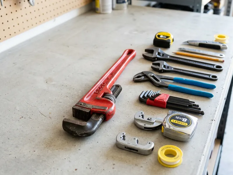 Professional plumbers in Foster Brook, PA equipped with top-tier tools for residential and commercial plumbing services.